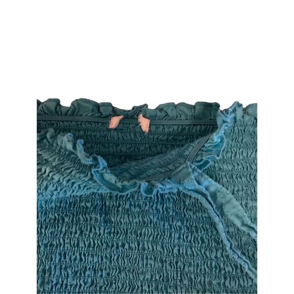 Y2K Vintage Halter Top Stretch Coquette Cottage Cottagecore Coastal Beach Summer - Picture 6 of 8